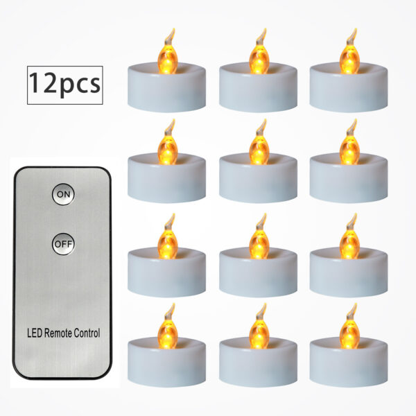 Electronic Candles Flickering LED Tea Light Battery Operate Bedside Night Lamp Flameless Party Lighting Decor - Image 4