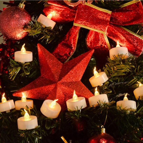Electronic Candles Flickering LED Tea Light Battery Operate Bedside Night Lamp Flameless Party Lighting Decor - Image 5