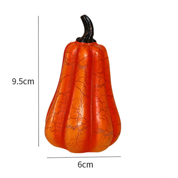 New Halloween Pumpkin Lantern Simulation Pumpkin LED Candle Lamp Resin Luminous Pumpkin - Image 10